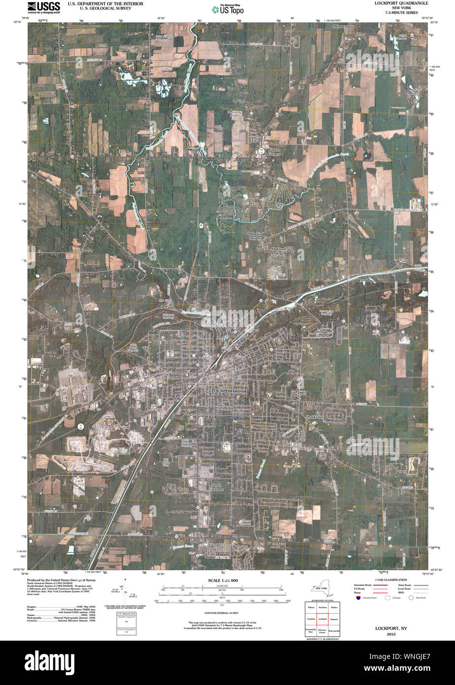 Map of lockport hires stock photography and images Alamy
