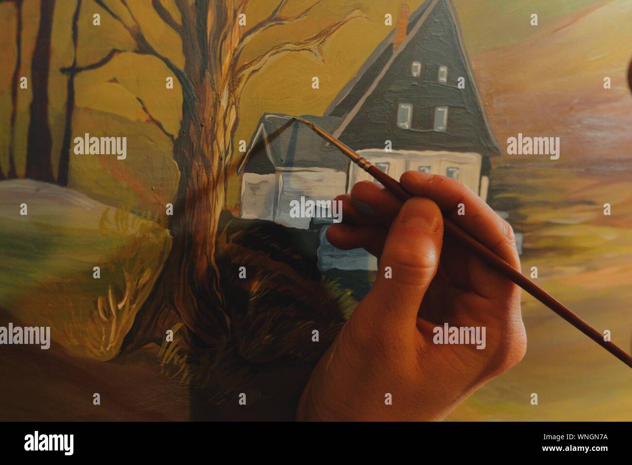 Drawing Cottage Stock Photos Drawing Cottage Stock Images Alamy
