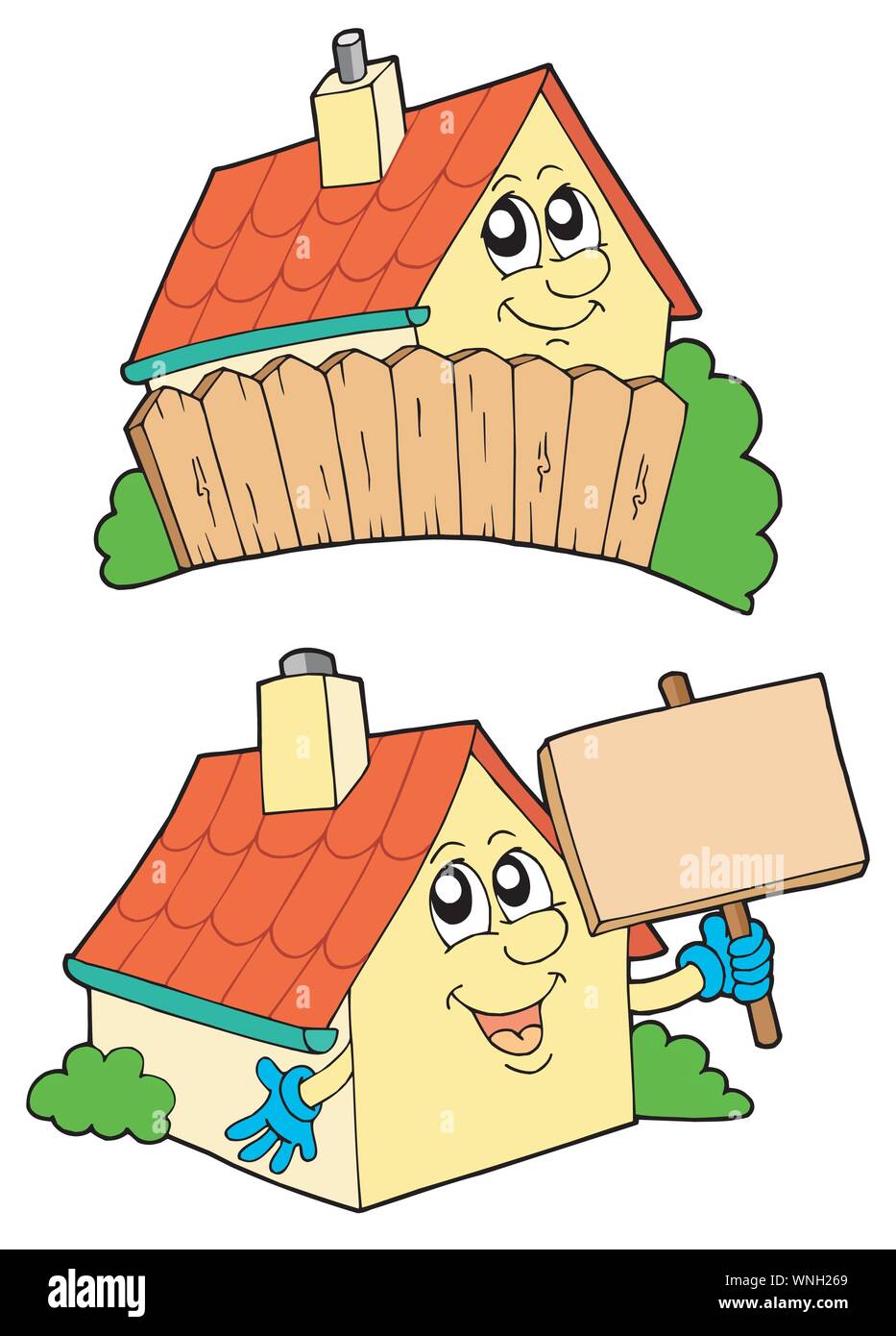 Cartoon Smiley House