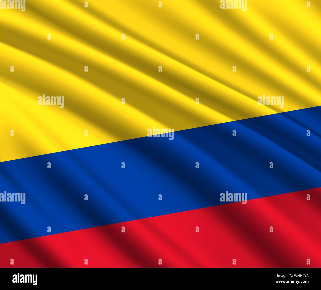Background with 3d waving flag of Colombia Stock Vector Image &amp; Art - Alamy