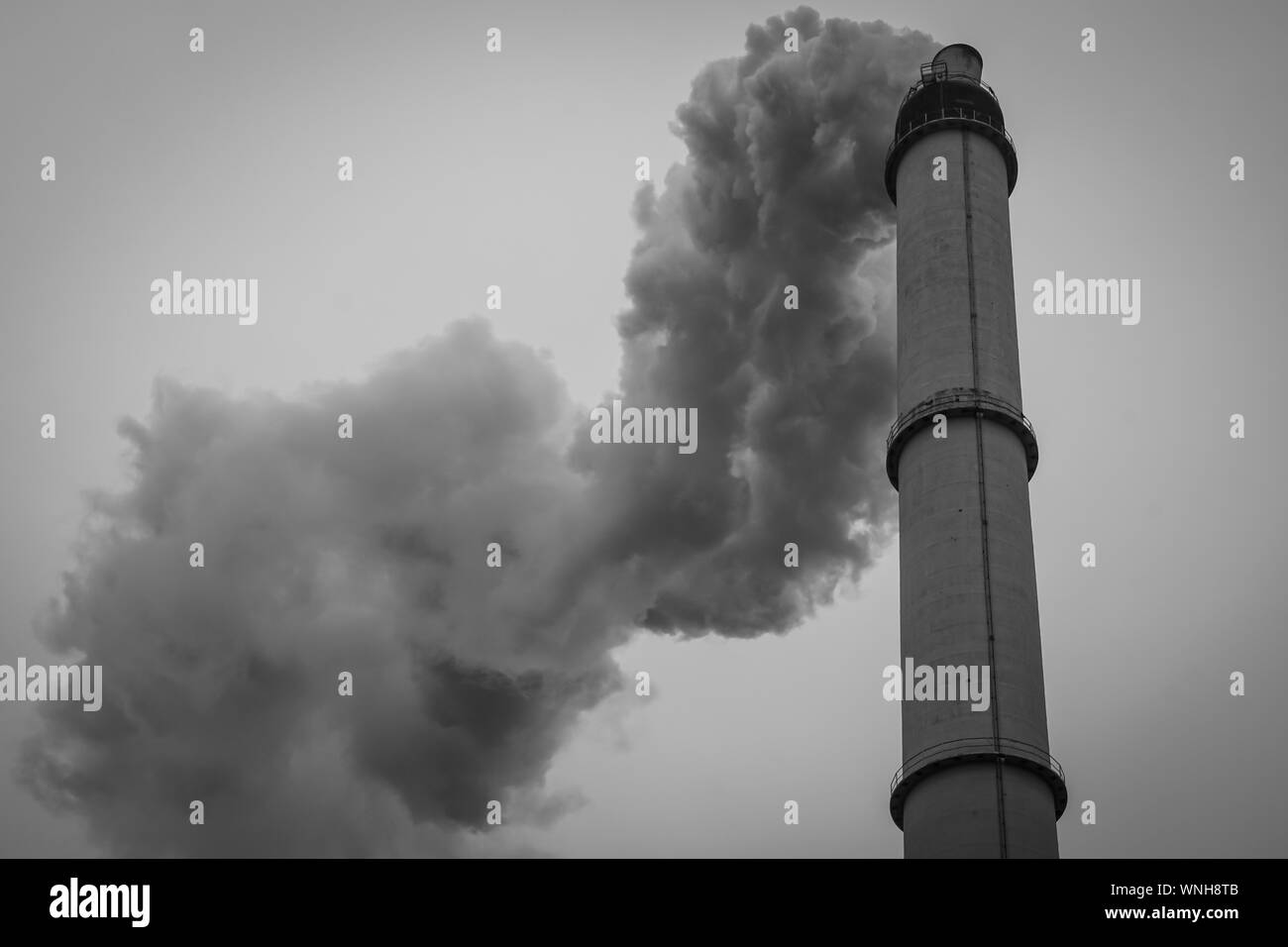 Pollution Black and White Stock Photos & Images - Alamy