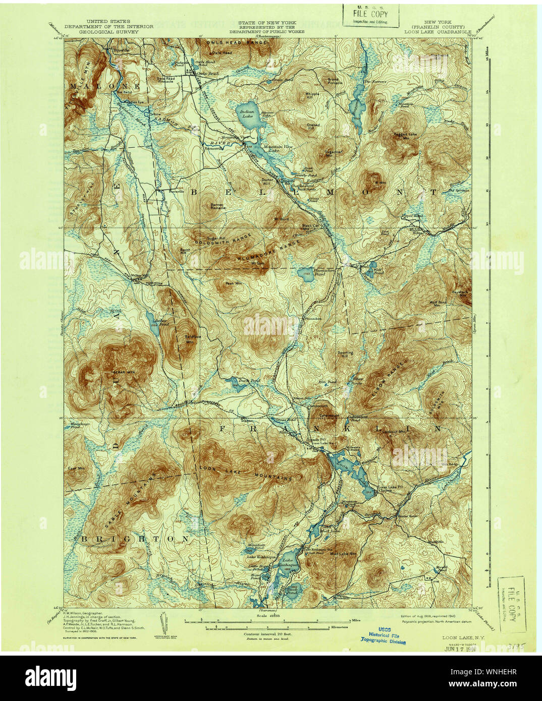 Map of loon lake hires stock photography and images Alamy