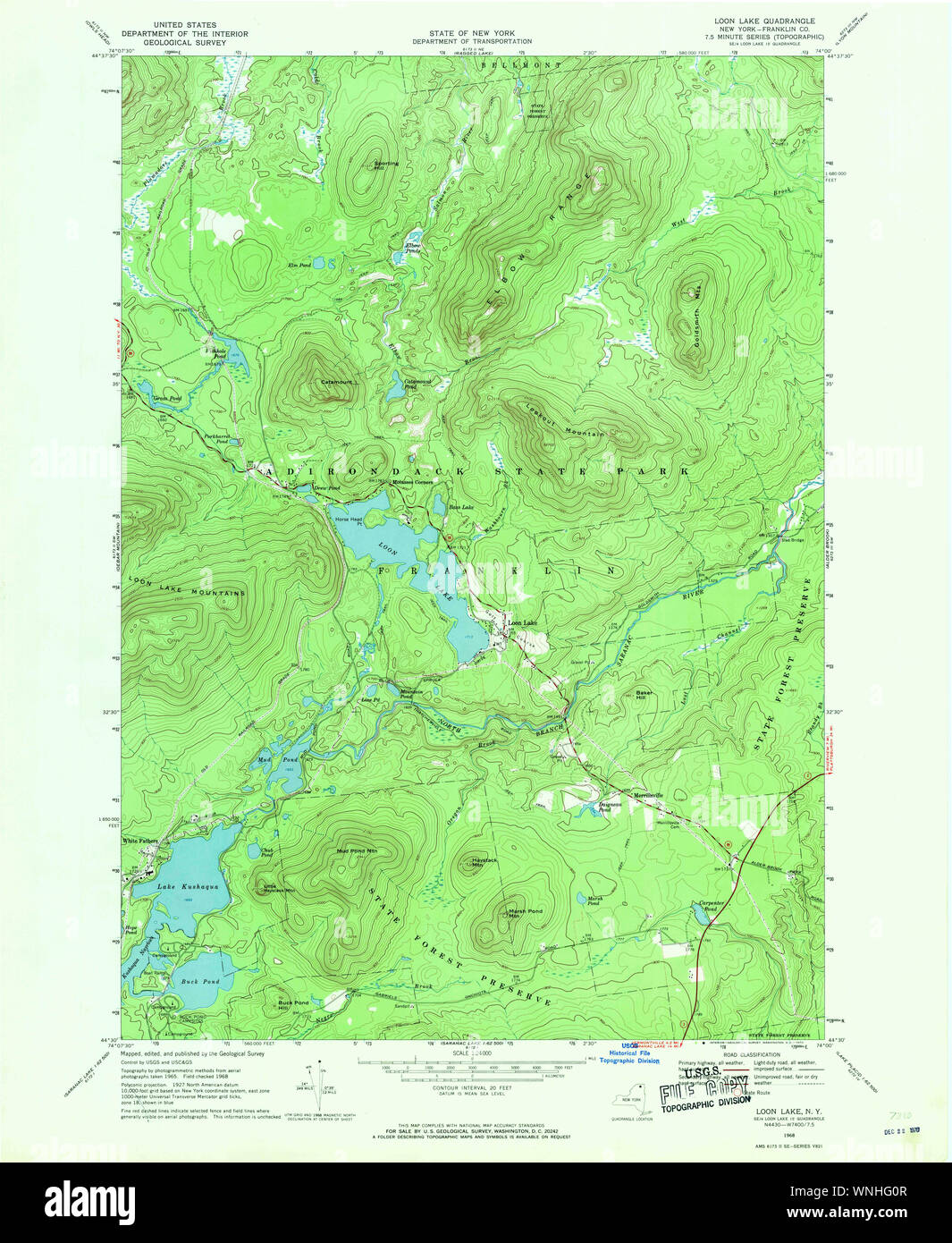 Map of loon lake hi-res stock photography and images - Alamy