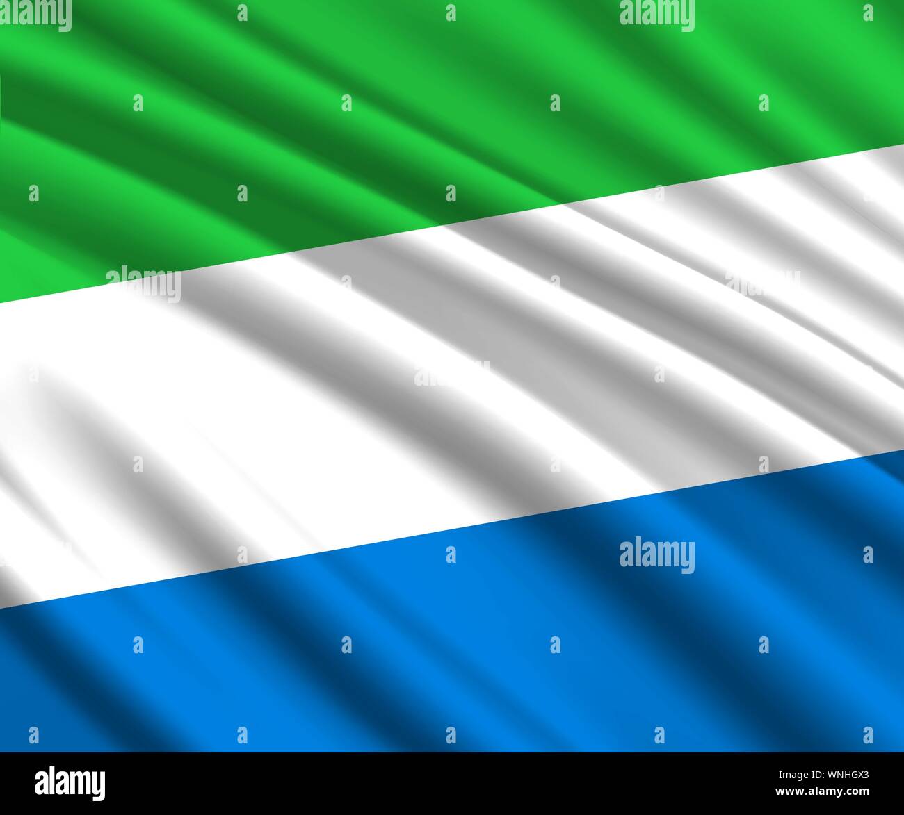 Background with 3d waving flag of Sierra Leone Stock Vector Image & Art ...