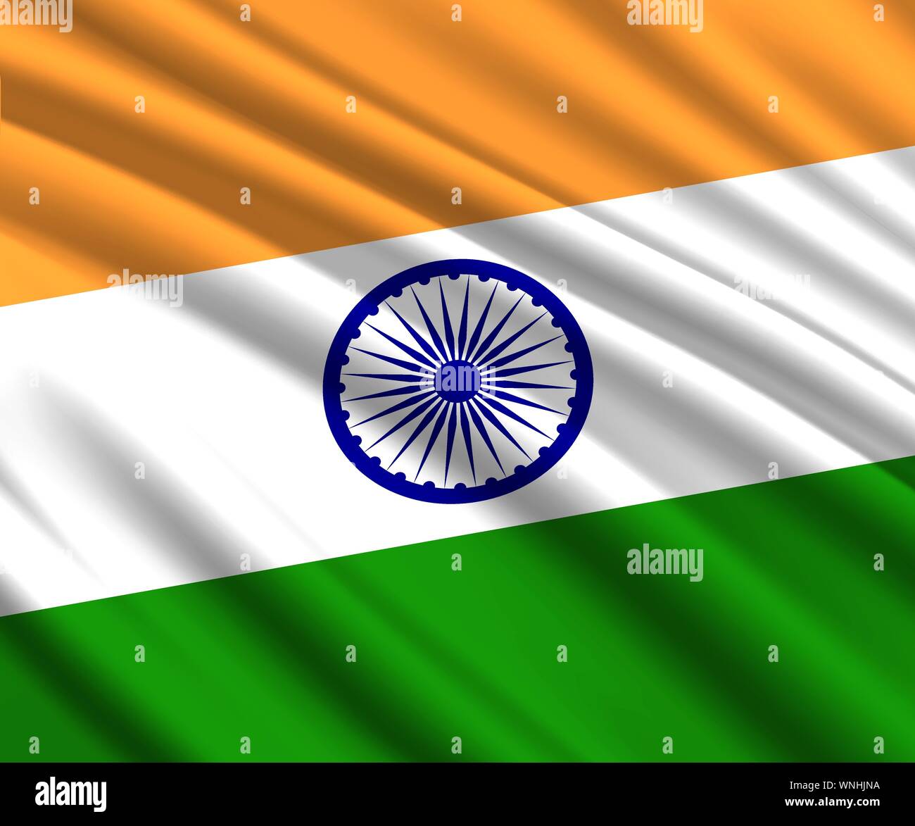 Background with 3d waving flag of India Stock Vector Image &amp; Art - Alamy