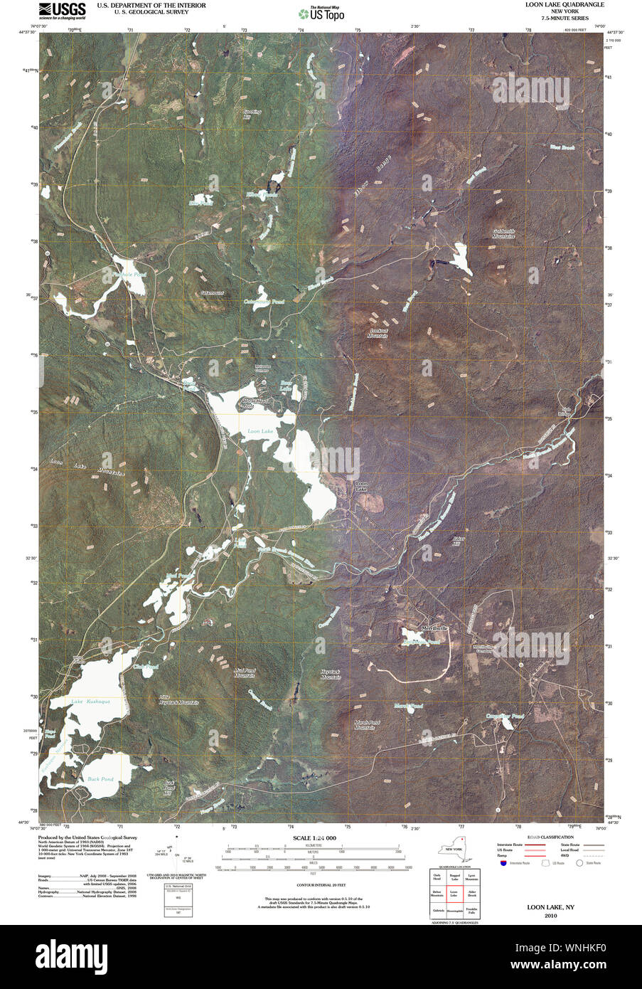 Map of loon lake hires stock photography and images Alamy