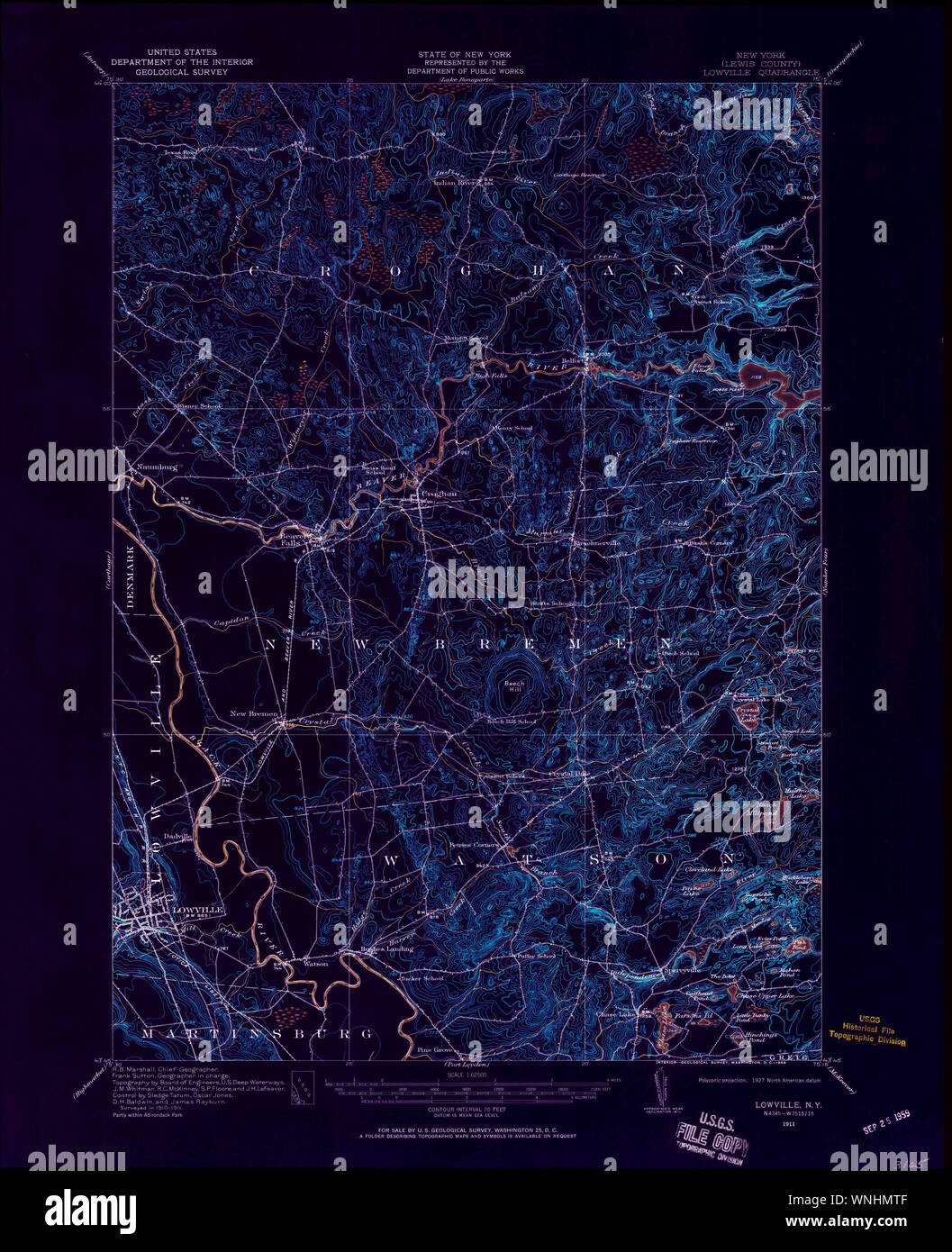 Map of lowville new york hires stock photography and images Alamy