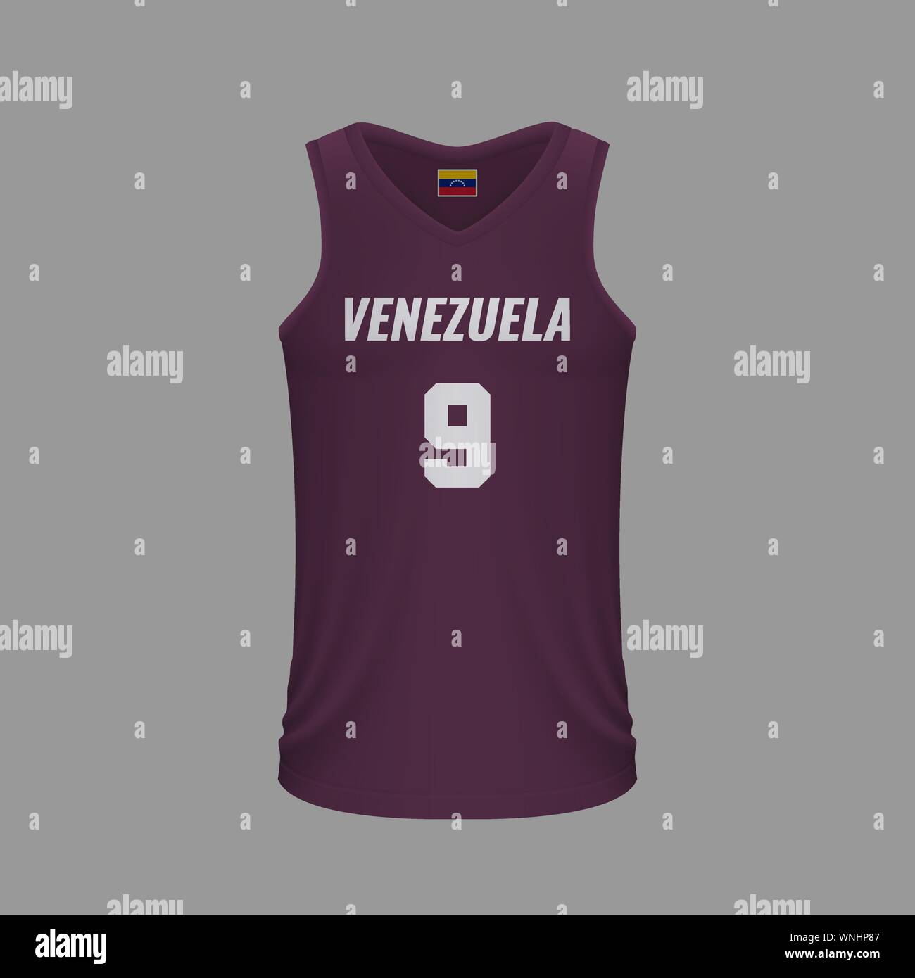 Realistic basketball shirt Venezuela, jersey template for kit. Vector  illustration Stock Vector Image & Art - Alamy