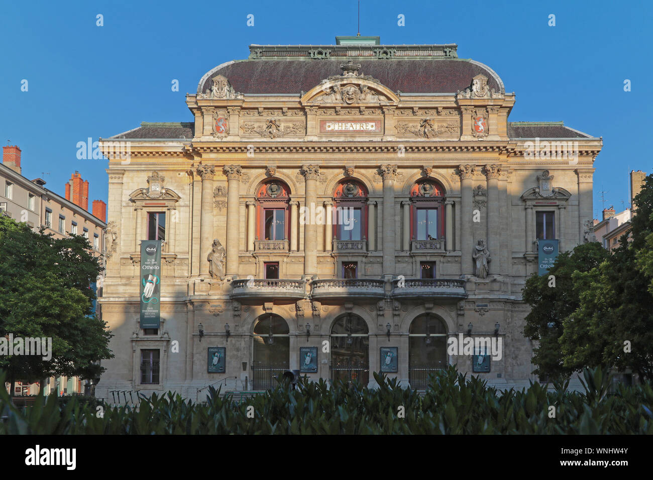 LYON, FRANCE, SEPTEMBER 6, 2019 : Theatre des Celestins. Designed by Gaspard André, inaugurated in 1877, the theater is one of few theaters with over Stock Photo