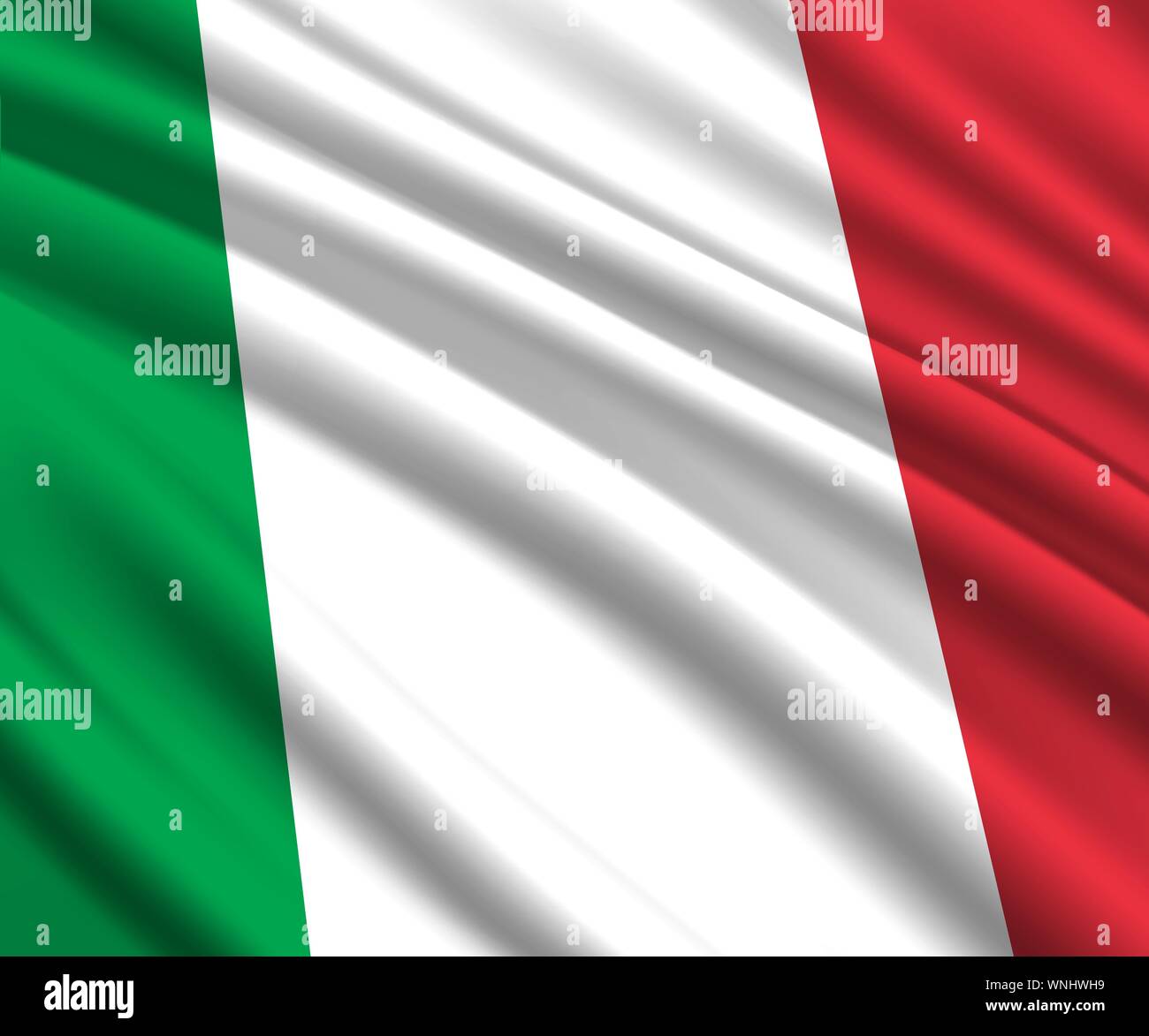 Background with 3d waving flag of Italy Stock Vector Image &amp; Art - Alamy