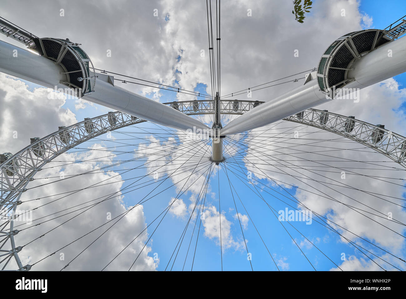 Structure of the London Eye ferris wheel, England Stock Photo - Alamy