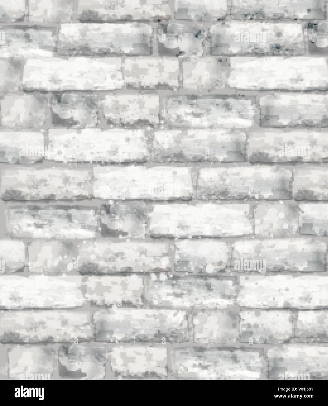 Brick texture Vector watercolor. Stone background template decor Stock Vector