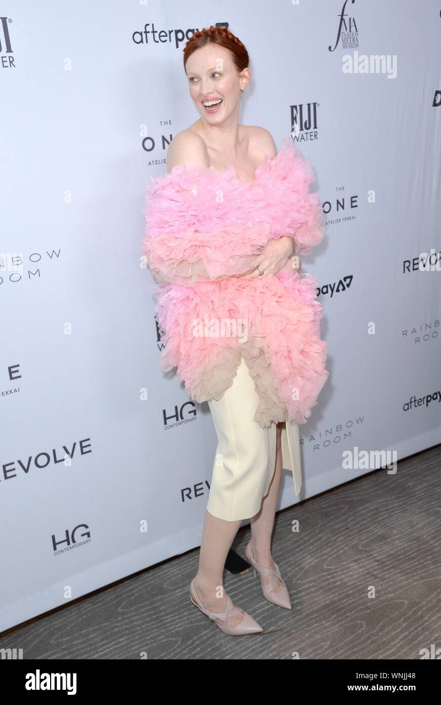New York, NY, USA. 5th Sep, 2019. Karen Elson at arrivals for The Daily Front Row 7th Annual Fashion Media Awards, Rainbow Room at Rockefeller Center, New York, NY September 5, 2019. Credit: Kristin Callahan/Everett Collection/Alamy Live News Stock Photo