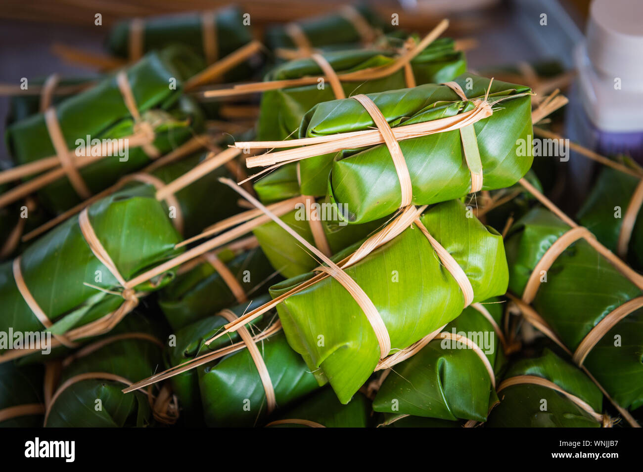 Food wrapped in banana leaves hires stock photography and images Alamy
