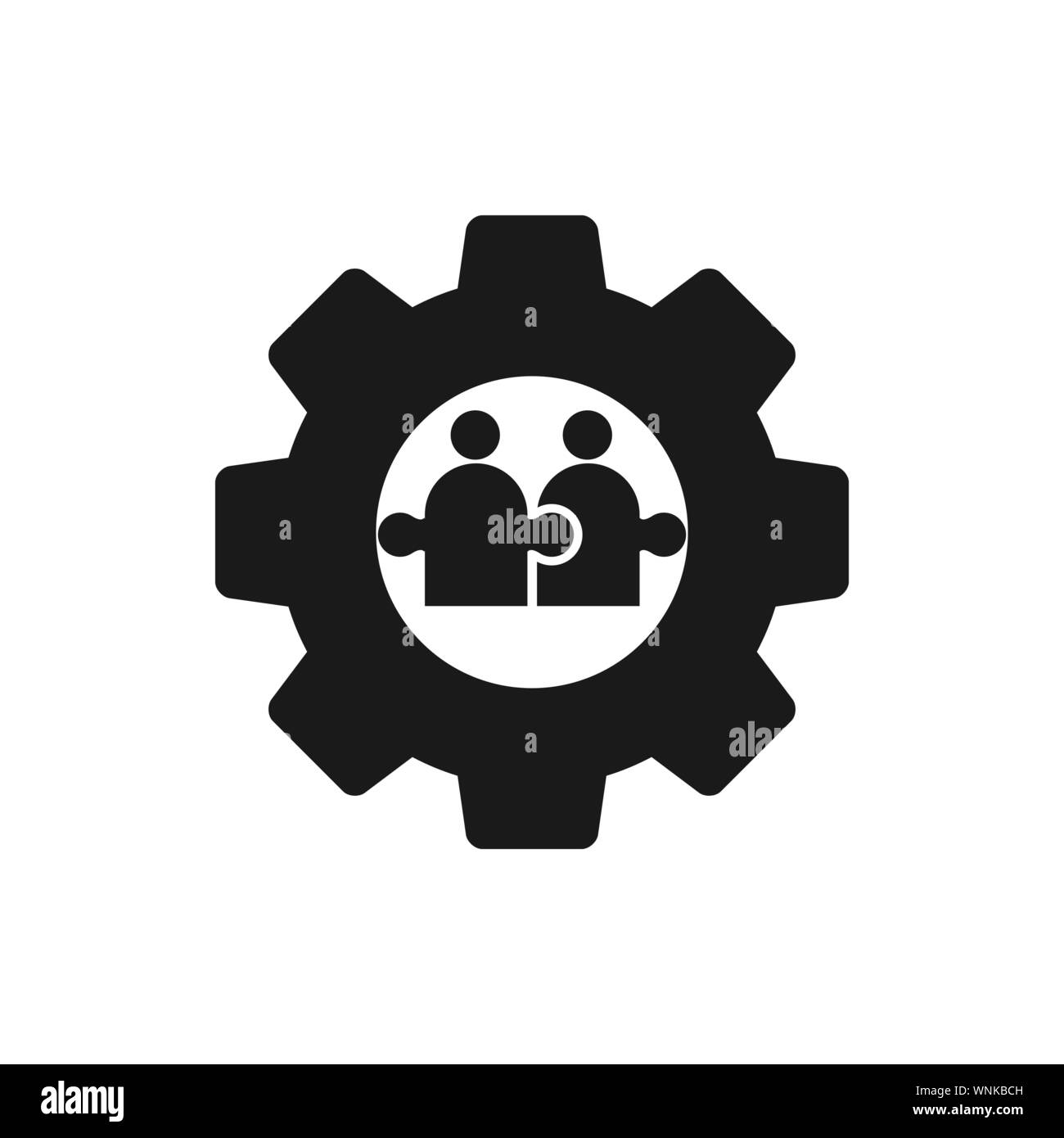 Commitment Teamwork Together Business Black Logo Illustration Vector ...