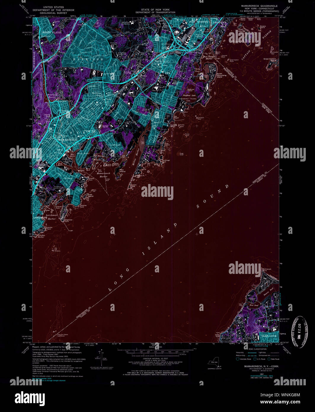 Map of mamaroneck new york hires stock photography and images Alamy