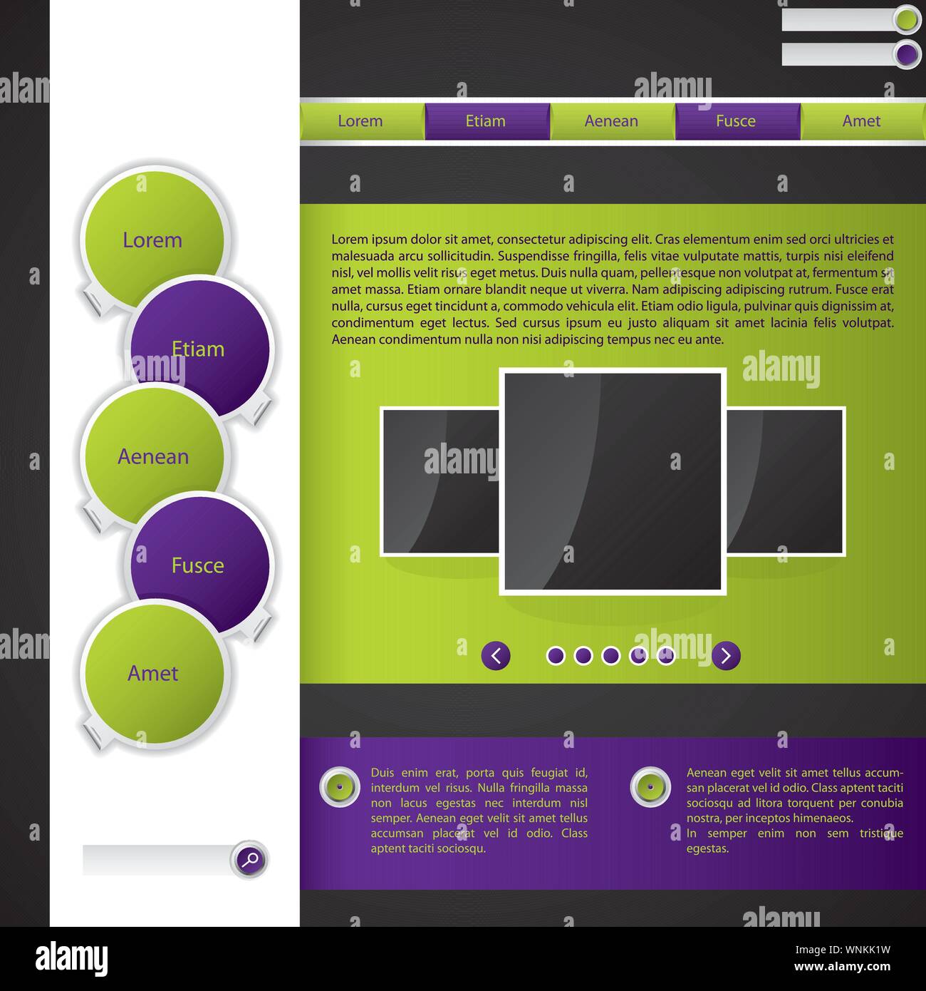 Stickers website design Stock Vector Image & Art Alamy