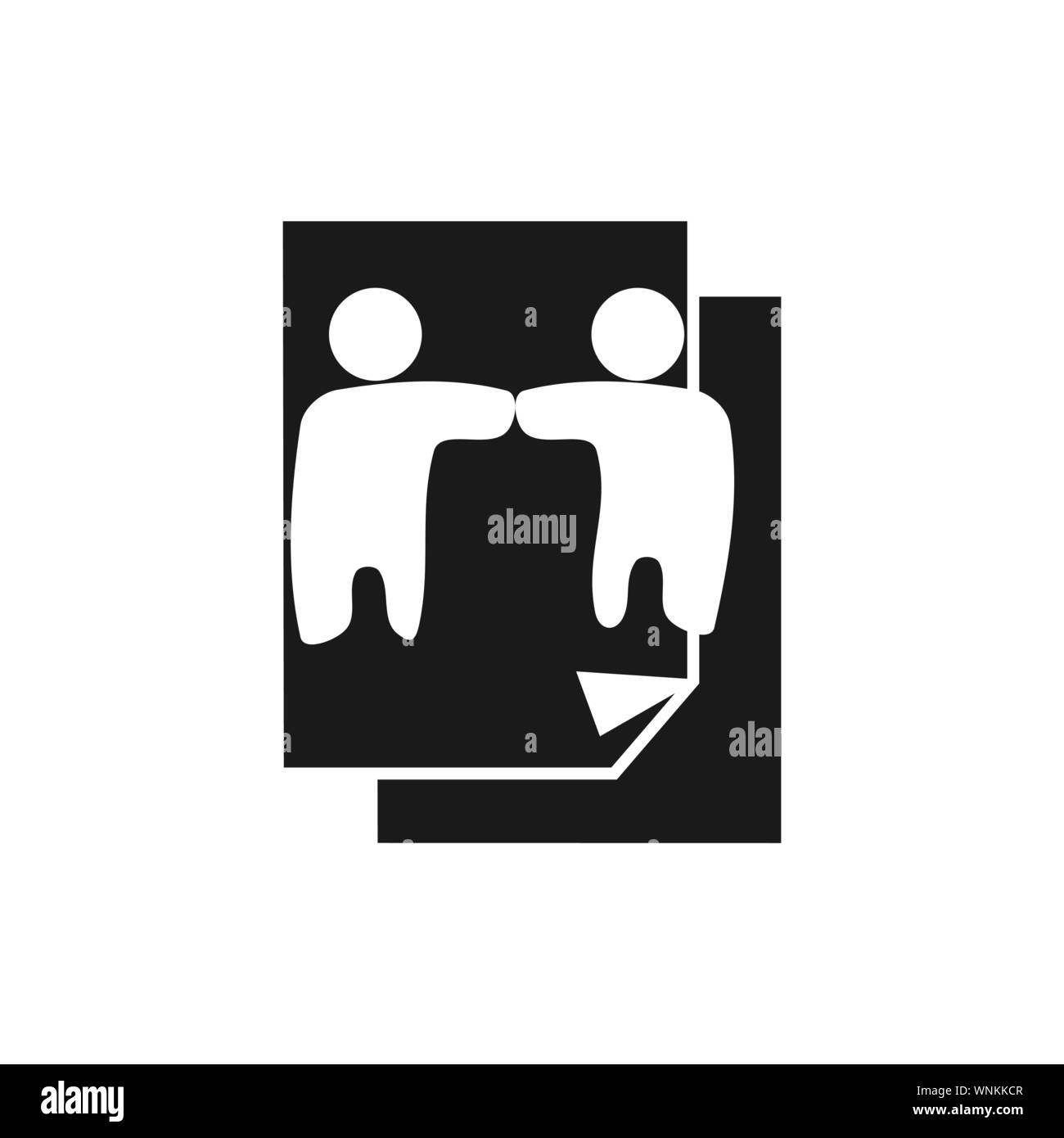 Commitment Teamwork Together Business Black Logo Illustration Vector ...