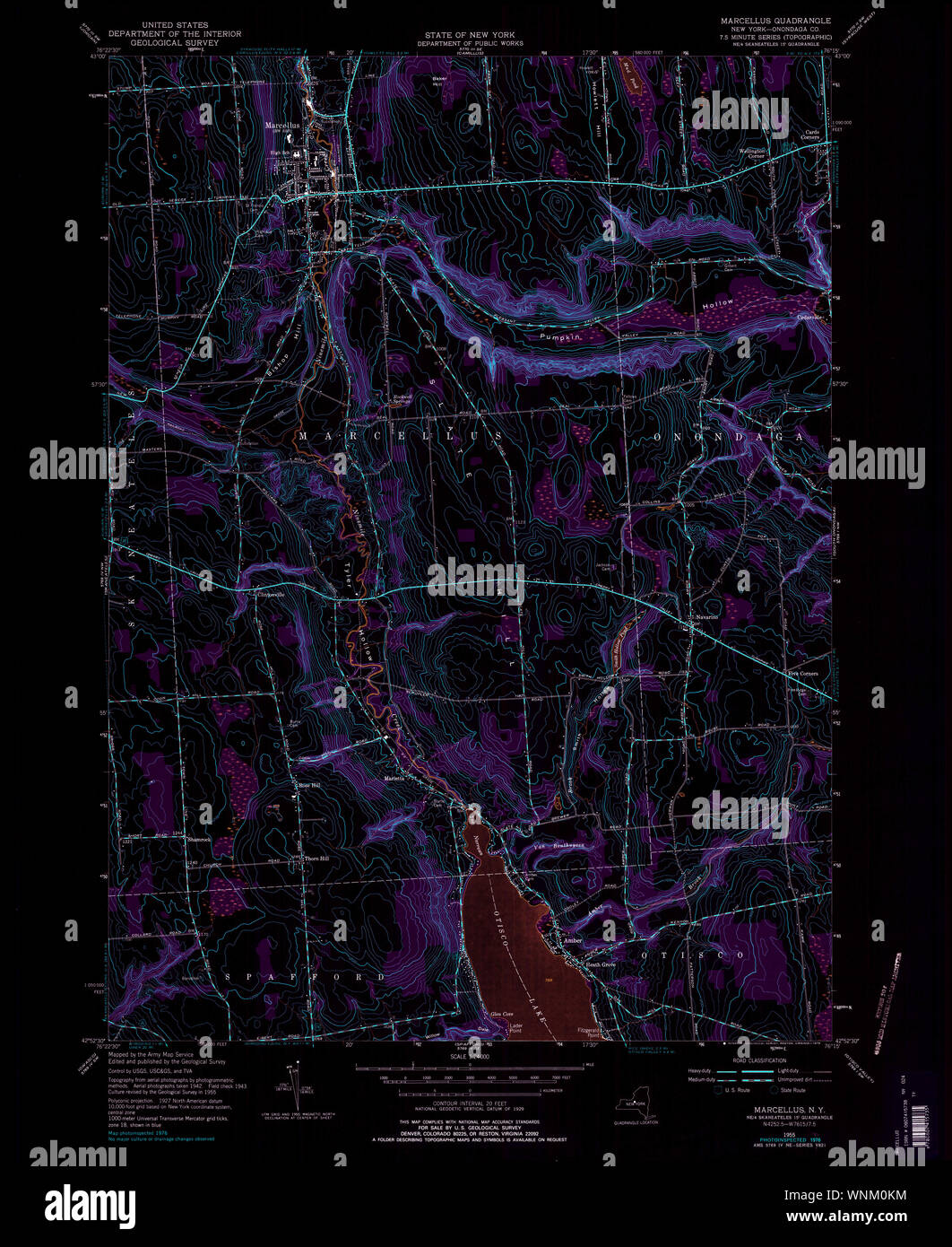 New York NY Marcellus 130457 1955 24000 Inverted Restoration Stock