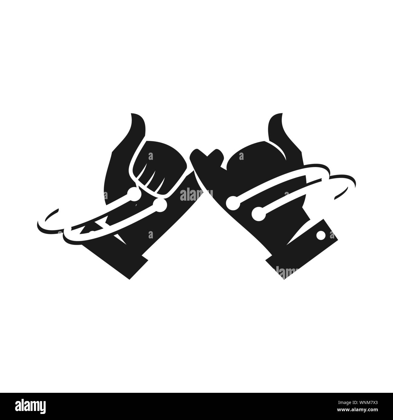 Commitment Teamwork Together Business Black Logo Illustration Vector ...