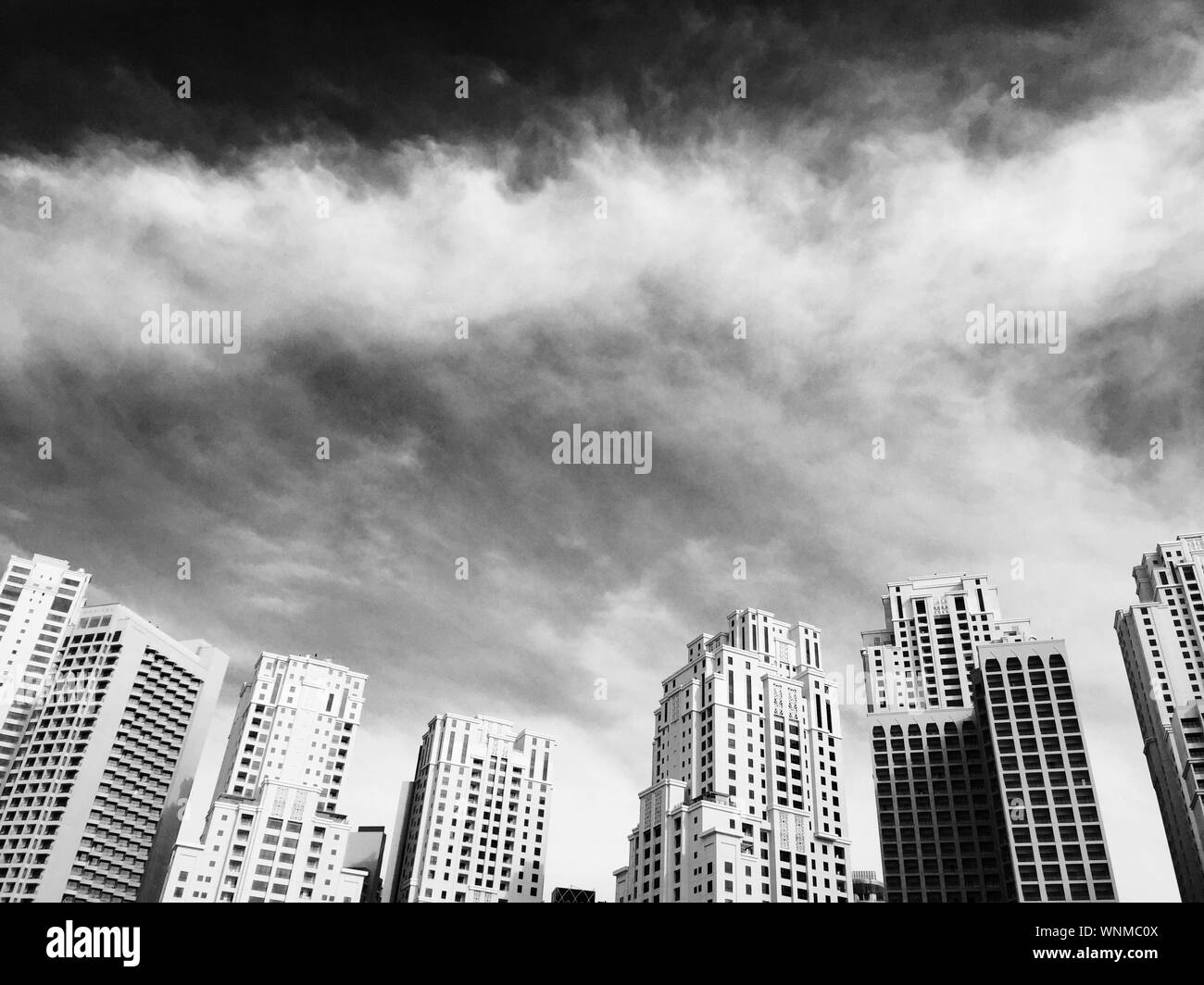 Low Angle View Of Modern Office Buildings Stock Photo Alamy