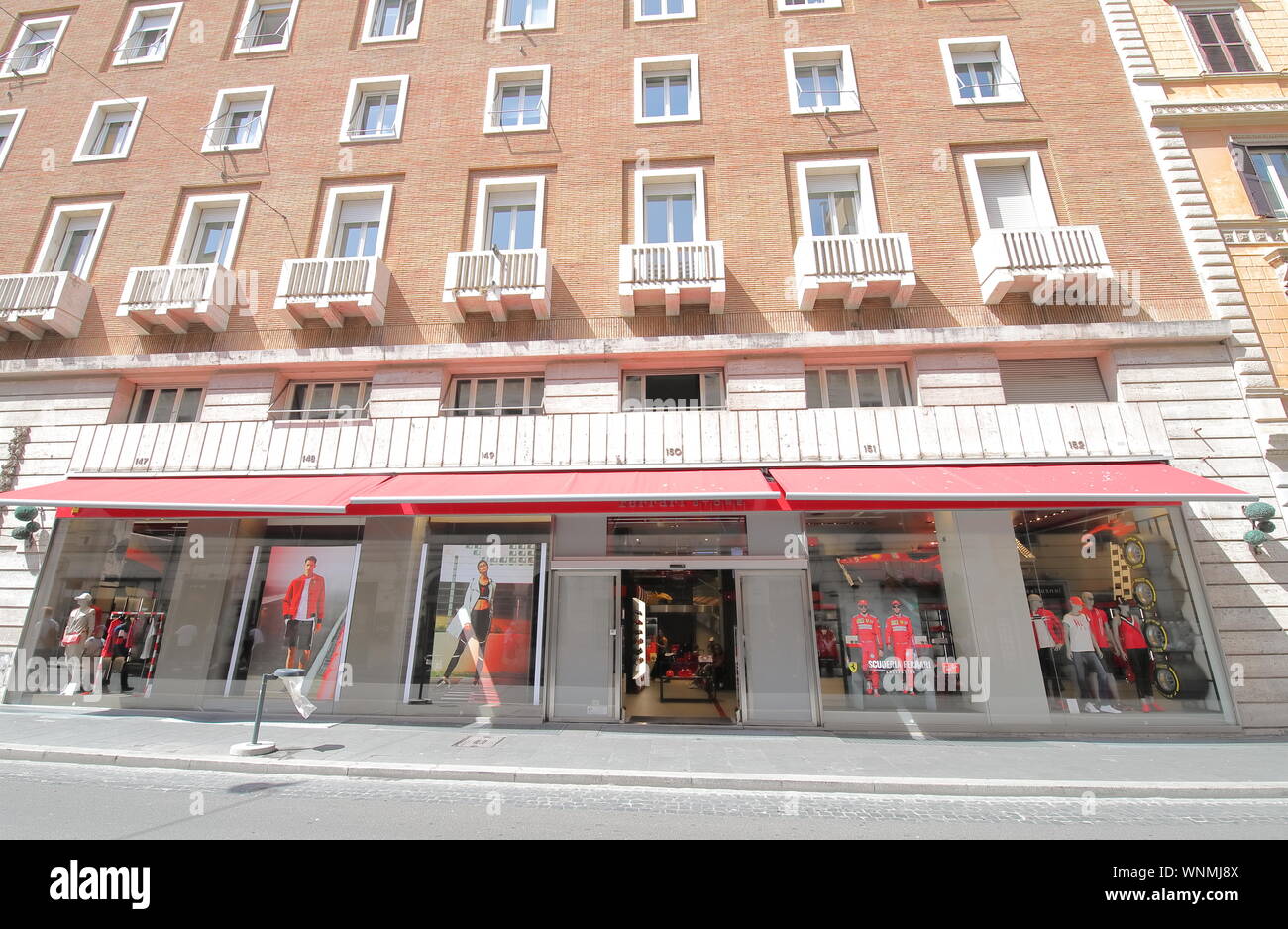 Ferrari store in Condotti street Rome Italy Stock Photo