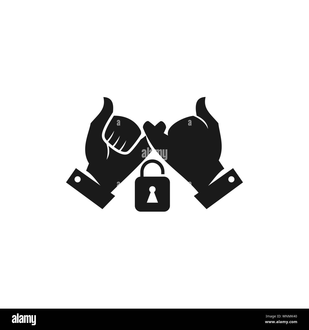 Commitment Teamwork Together Business Black Logo Illustration Vector ...