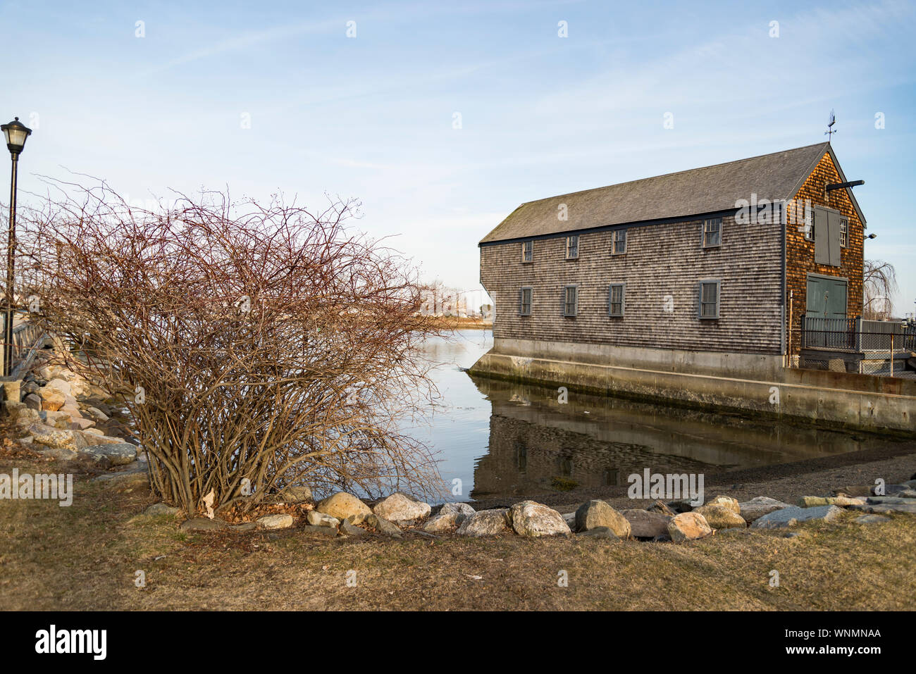 Prescott Park and Sheafe Warehouse, Portsmouth, NH Stock Photo Alamy