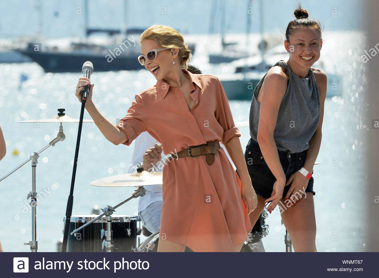 Cannes France Kylie Minogue Hits The Stage At Cannes And Has A