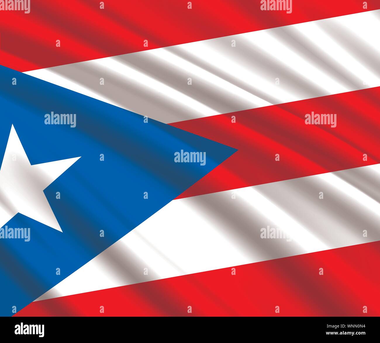 Background with 3d waving flag of Puerto Rico Stock Vector Image & Art ...