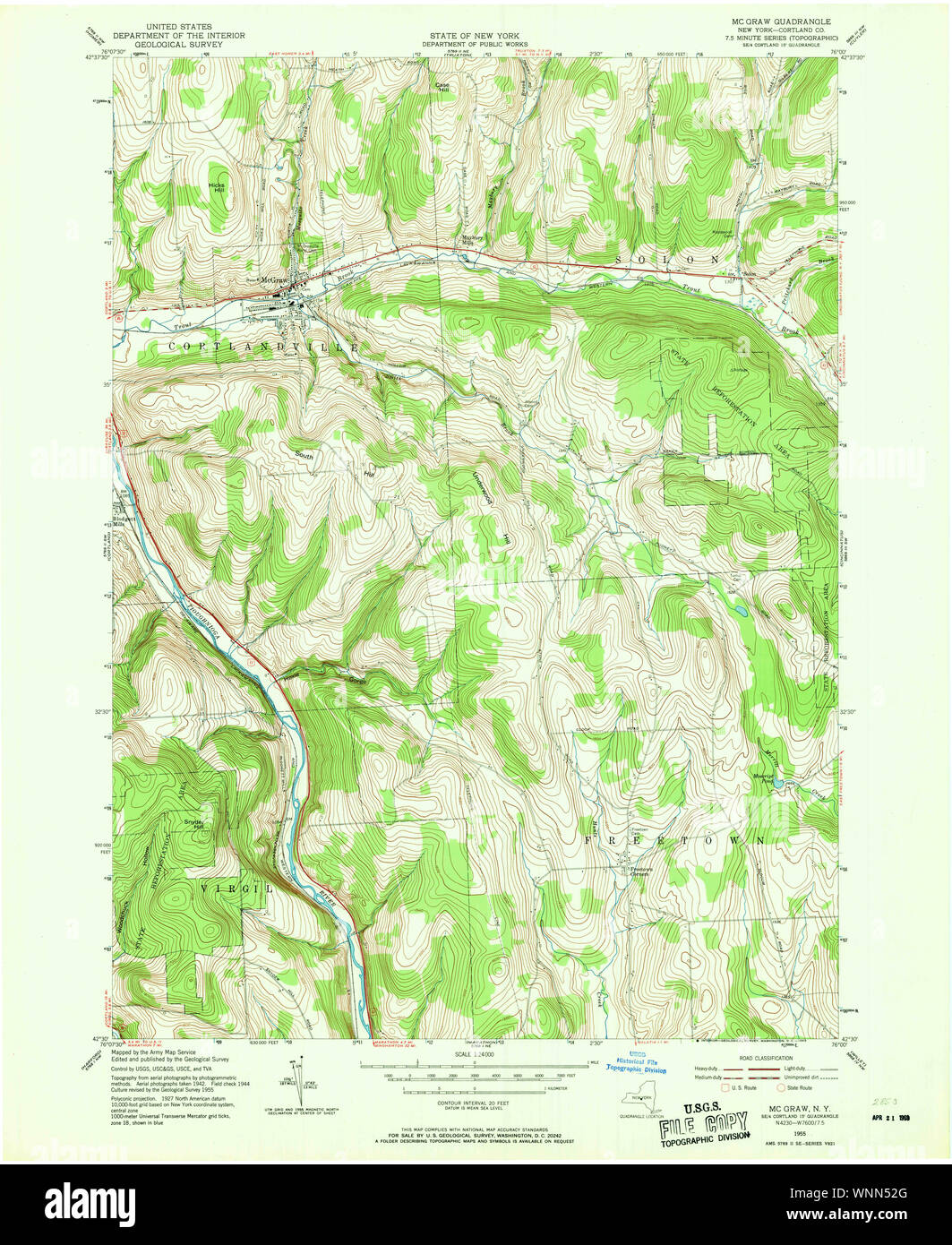 New York NY Mc Graw 130497 1955 24000 Restoration Stock Photo Alamy