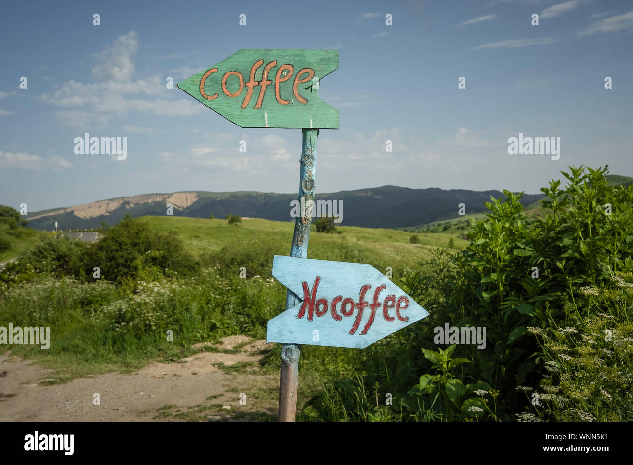 Funny trail signs hi-res stock photography and images - Alamy