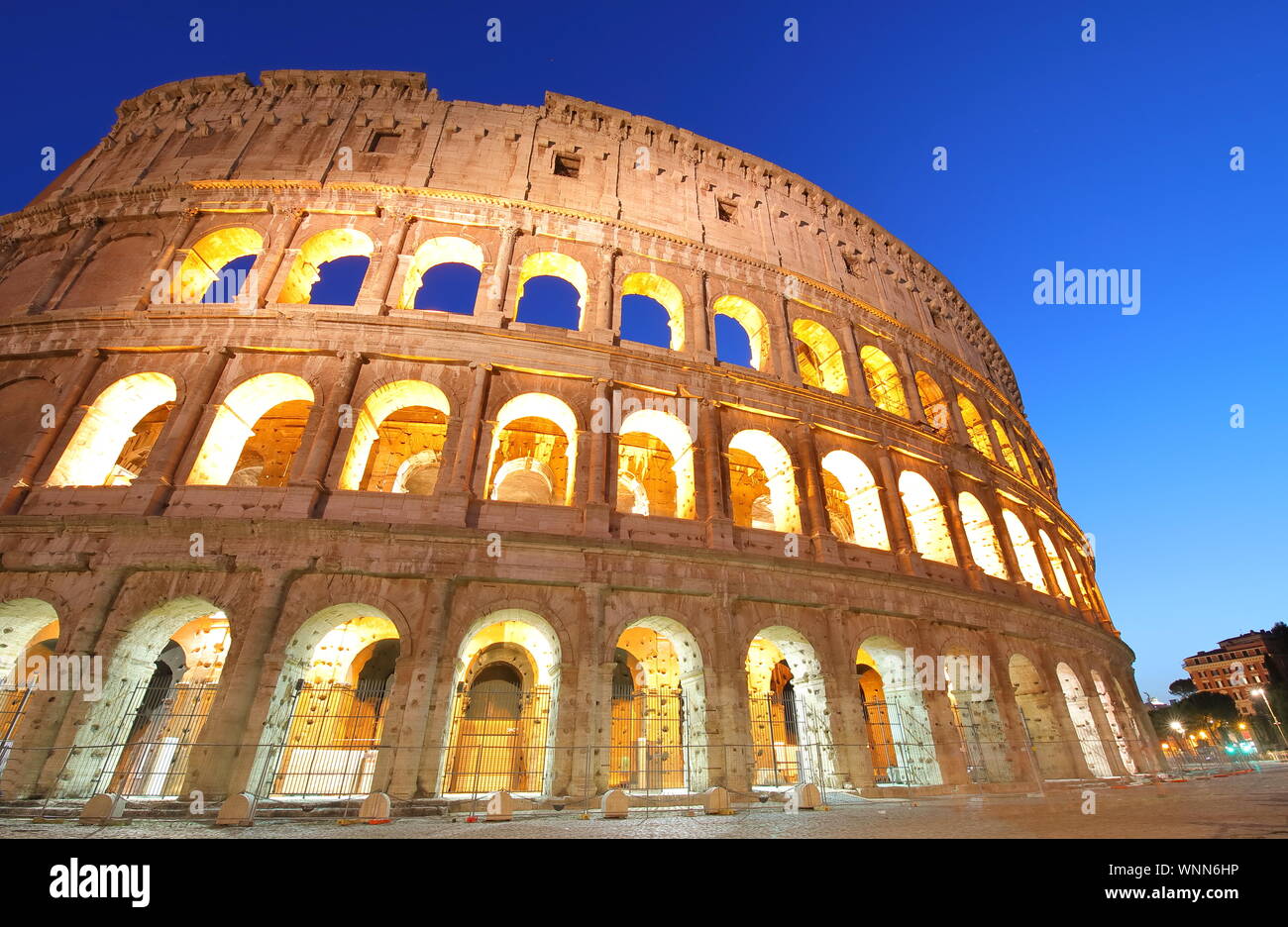 Colessum Building Colosseo, light up hi-res stock photography and images - Alamy