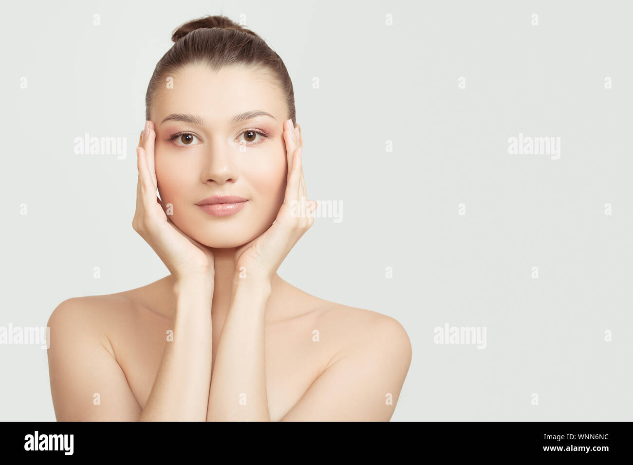 Beautiful woman face portrait beauty beauty face concept. Fashion