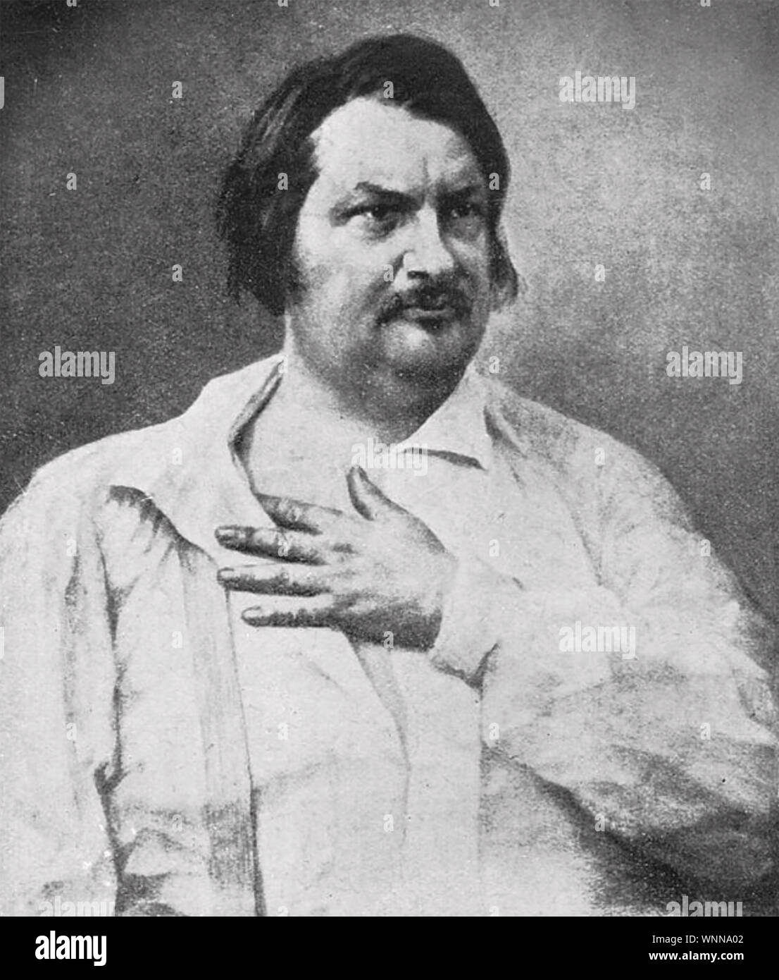 HONORÉ de BALZAC (1799-1850) French novelist and playwright in 1842 Stock Photo
