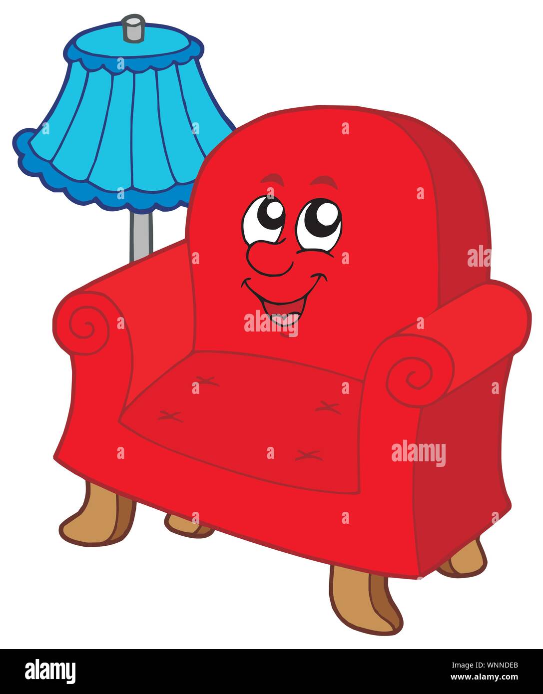 Blue objects chair Stock Vector Images - Alamy