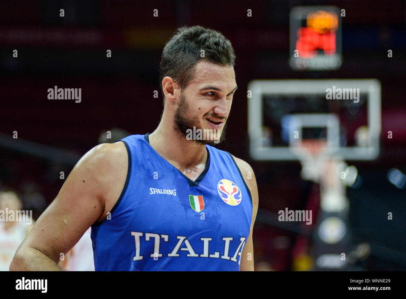 Danilo Gallinari (Italy) against Spain. Basketball World Cup China 2019,  second round Stock Photo - Alamy