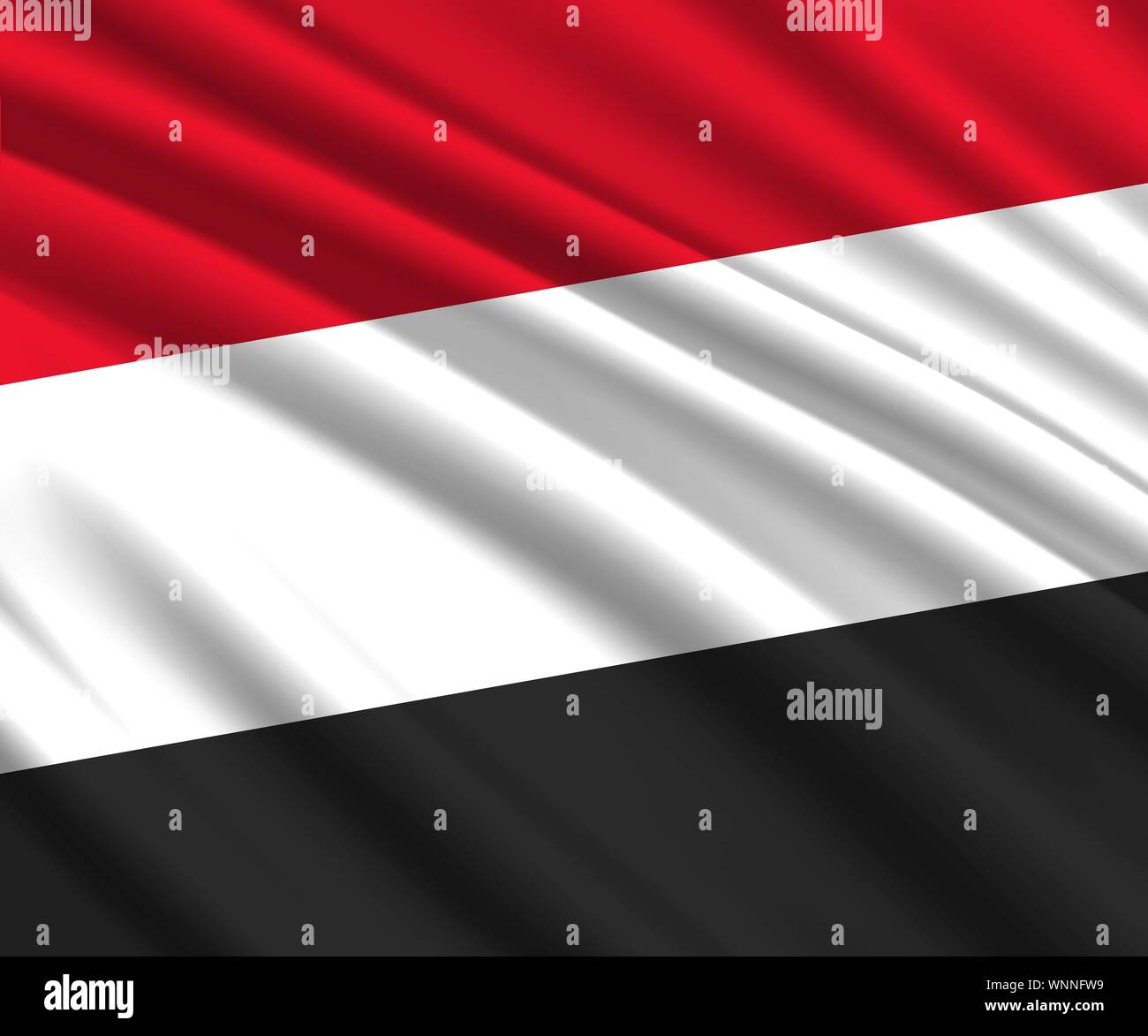 Background with 3d waving flag of Yemen Stock Vector Image & Art - Alamy