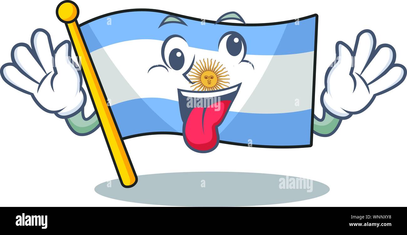 Crazy argentina mascot flag kept in cartoon drawer Stock Vector Image ...