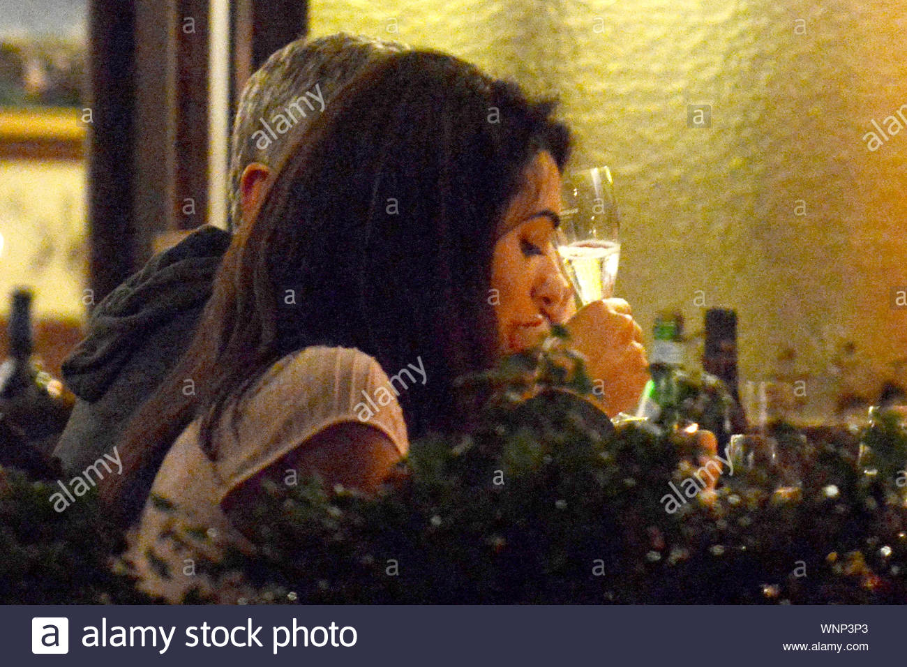 Venice Italy George Clooney And His Fiance Amal Alamuddin Have Dinner In A Famous Restaurant In