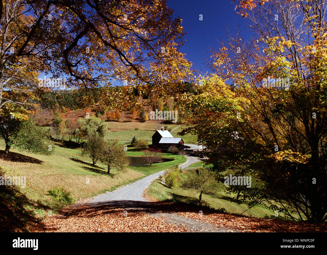 Sleepy Hollow Farm in Pomfret, Vermont Stock Photo