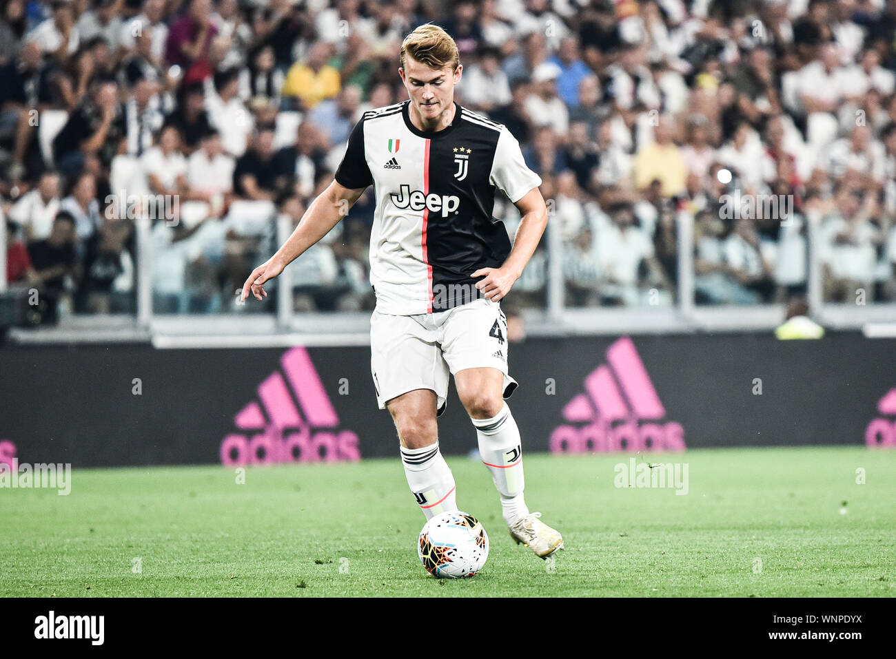 Matthijs de Ligt of Juventus Fc in action during the Serie A match between Juventus  Fc and Acf Fiorentina Stock Photo - Alamy