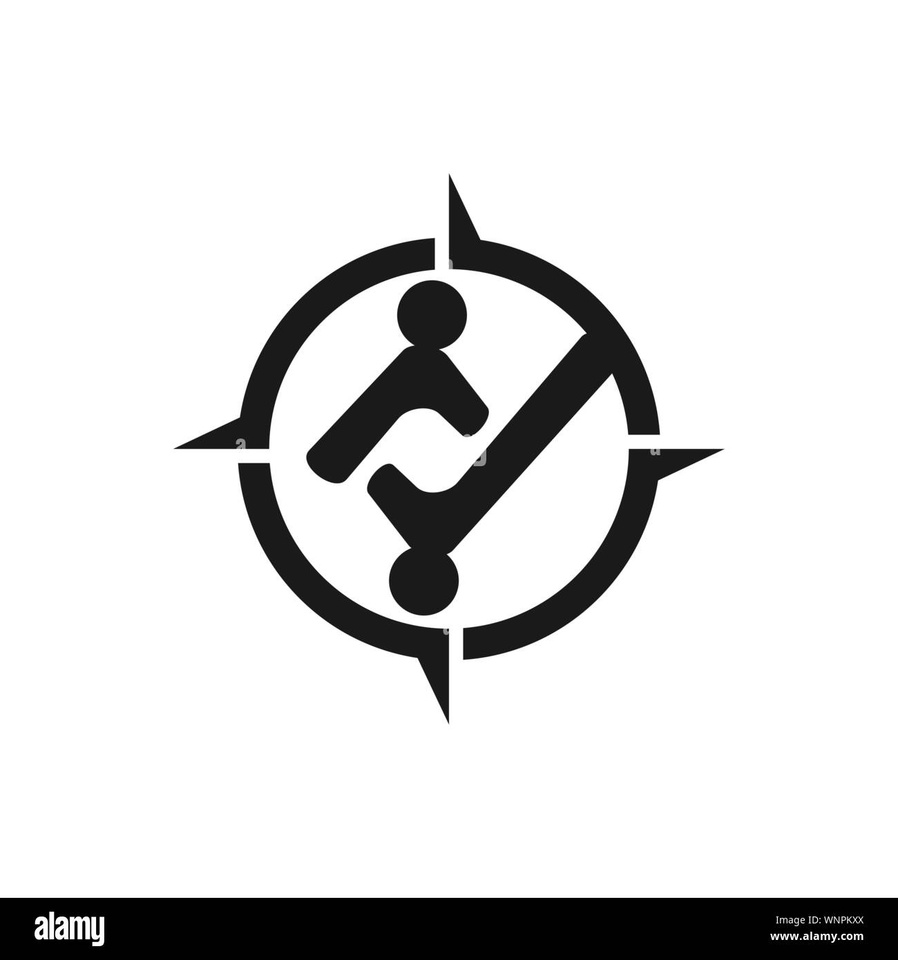 Commitment Teamwork Together Business Black Logo Illustration Vector ...