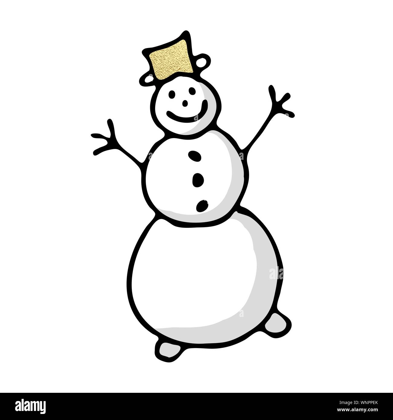 Christmas Color Icon Cute Hand Drawn Clip Art For Winter Holidays