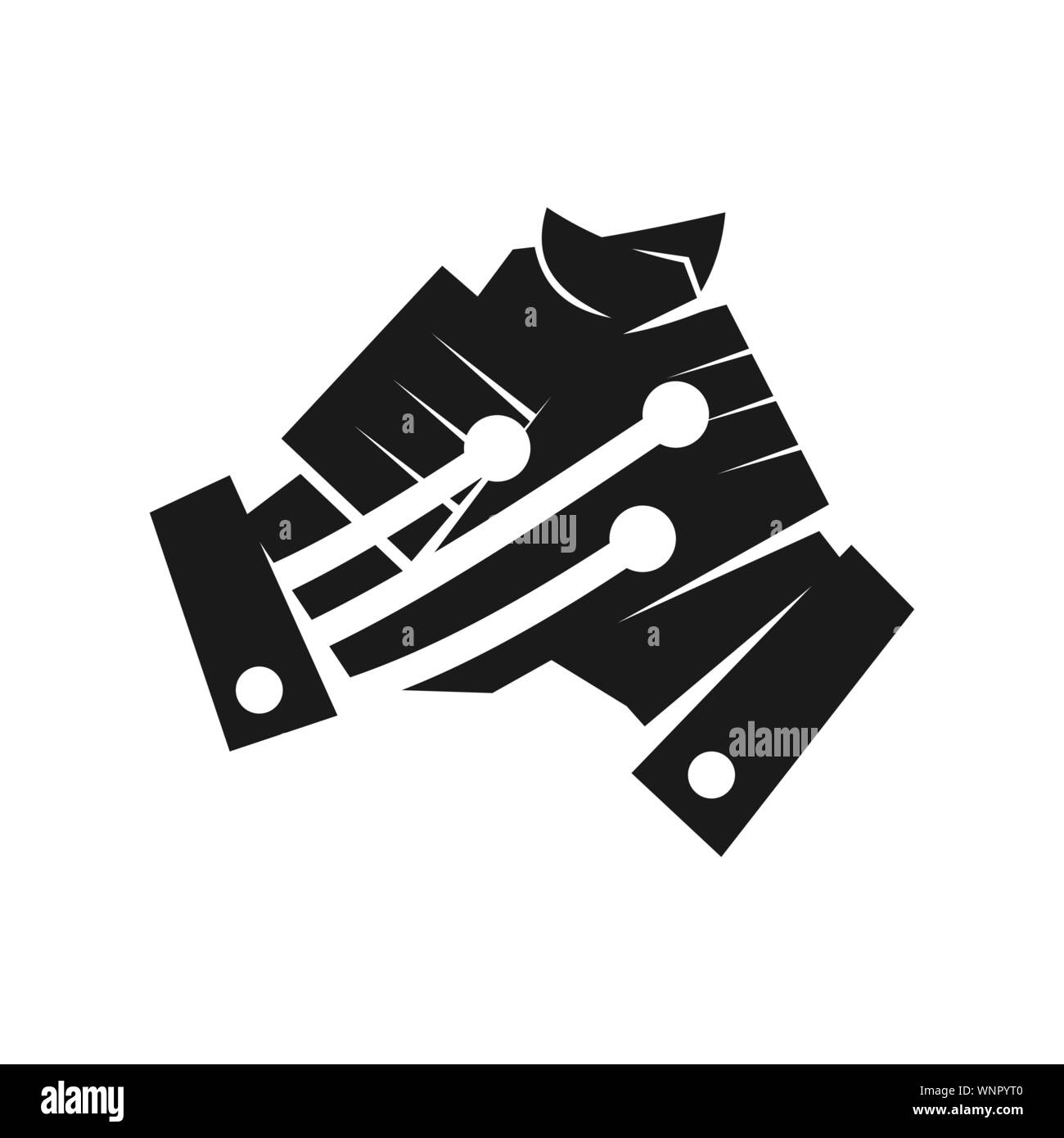 Commitment Teamwork Together Business Black Logo Illustration Vector ...