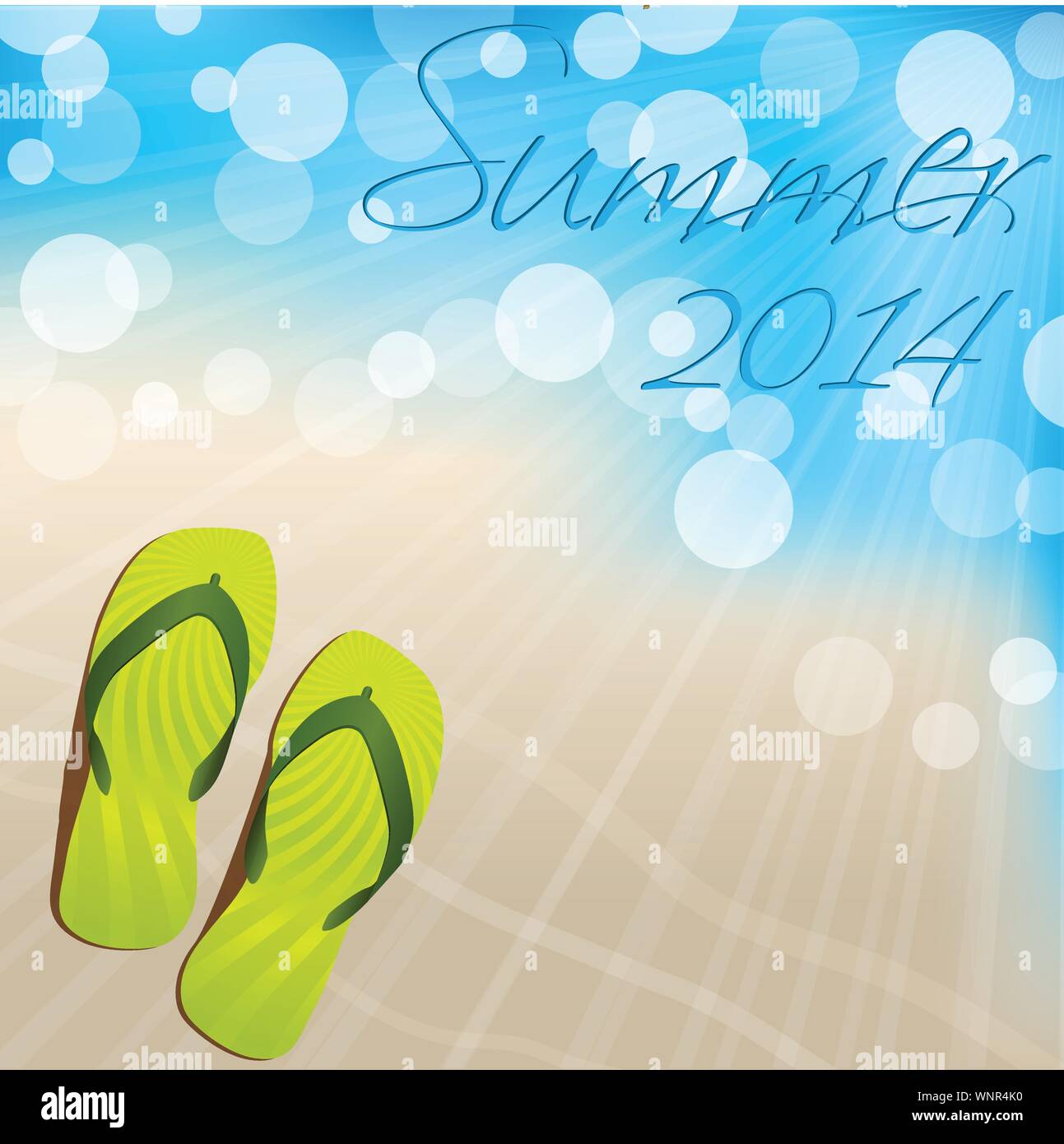 Summer background design with flip flops Stock Vector Image & Art - Alamy