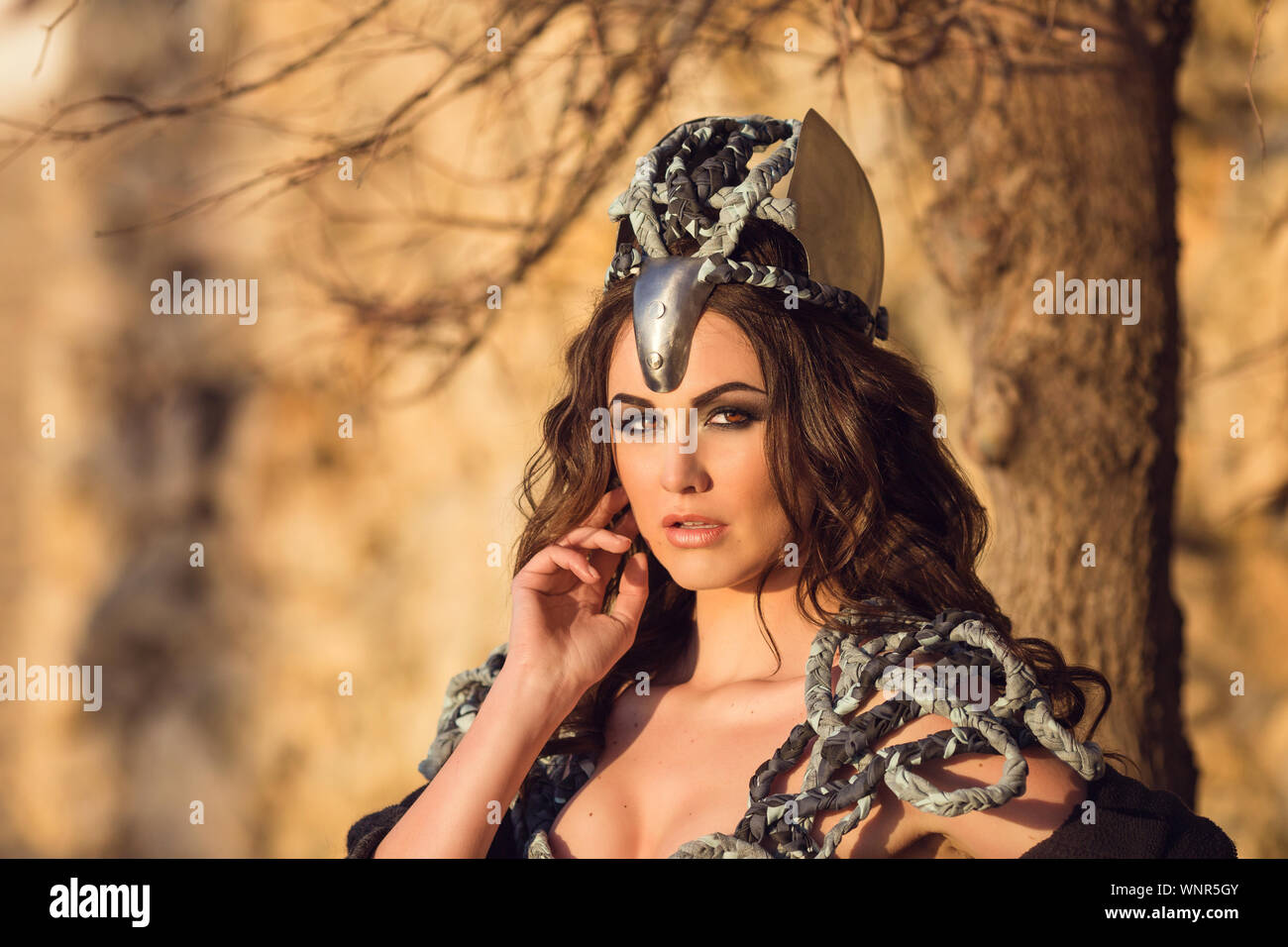 Warrior Woman Fantasy Fashion Idea Beautiful Girl In Armor