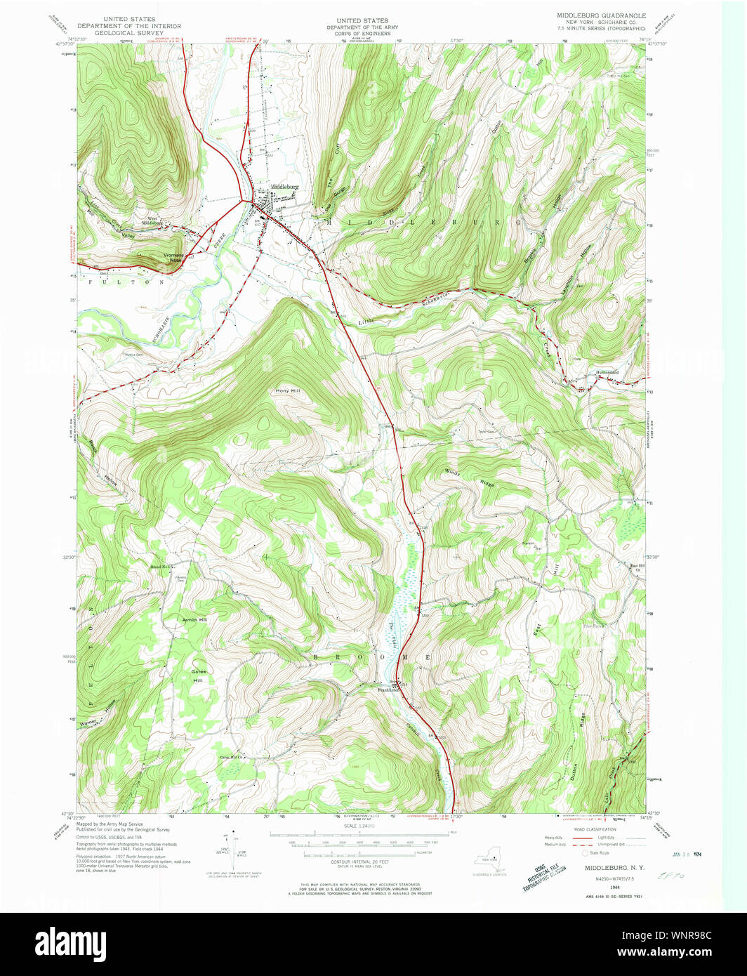 New York NY Middleburgh 130551 1944 24000 Restoration Stock Photo Alamy