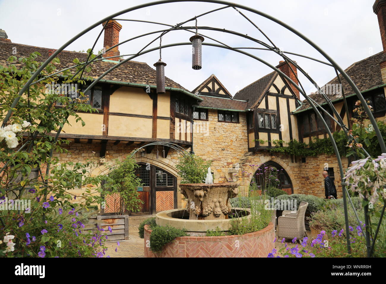 Astor Wing courtyard, Hever Castle, Hever, Edenbridge, Kent, England