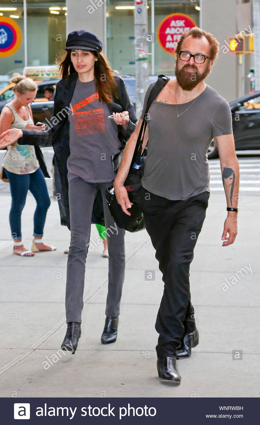 New York, NY - Fashion designer J.Lindeberg and a female friend spotted  outside the Trump Tower